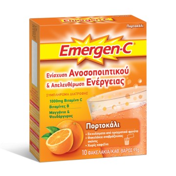 Pfizer Emergen-C Super Orange 1000mg 10 φακελίσκοι Πορτοκάλι