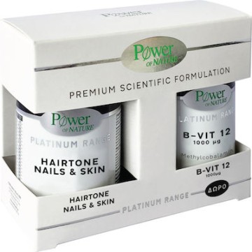 Power Health Promo Platinum Range Hairtone Nails & Skin 30 kapsula & B12 1000μg 20 tableta