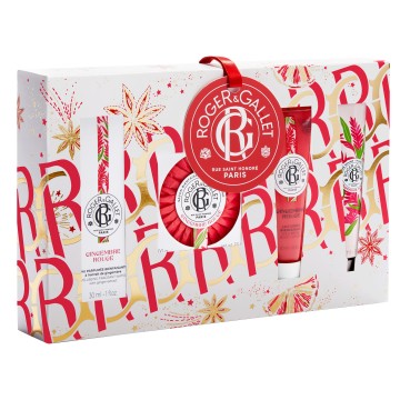 Roger & Gallet Promo Gingembre Rouge Fragrant Water 30ml & Perfumed Soap 100gr & Body Lotion 50ml & Hand Cream 30ml
