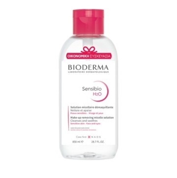 Bioderma Sensibio H2O, Успокаивающий очищающий раствор для снятия макияжа 850 мл