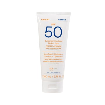 Korres Yogurt Body & Face Sunscreen Lotion SPF 50, 200ml