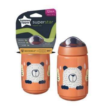 Чаша Tommee Tippee с мек силиконов накрайник оранжева 390мл 12м+