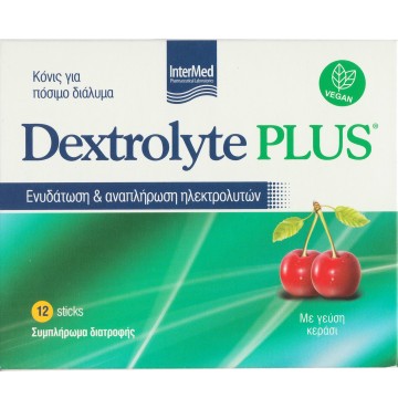 Intermed Dextrolyte Plus with Cherry Flavor, 12 Sticks Intermed Dextrolyte Plus with Cherry Flavor, 12 Sticks