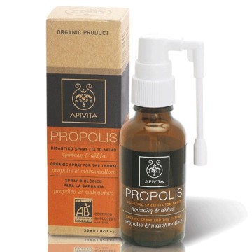 Apivita Propolis Βιολογικό Spray για το Λαιμό με Αλθέα & Πρόπολη 30ml