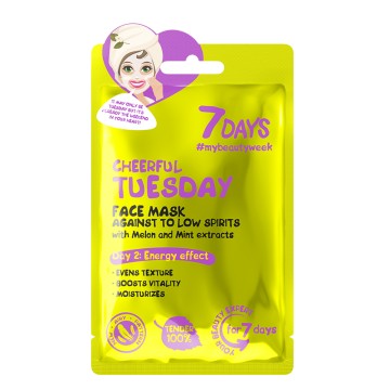7DAYS Cheerful Tuesday Face Mask, 28g 7DAYS Cheerful Tuesday Face Mask, 28g