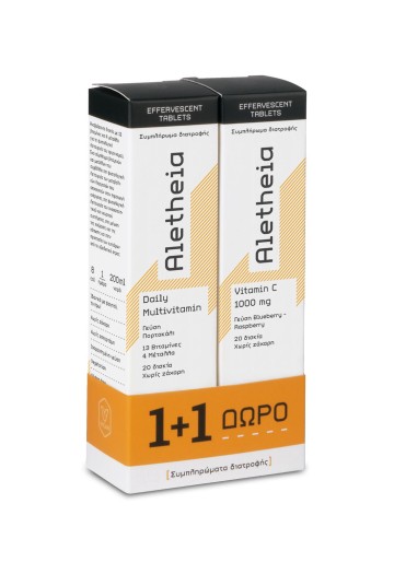 Aletheia Promo Daily Multivitamin Πορτοκάλι 20 Αναβράζοντα Δισκία &... Aletheia Promo Daily Multivitamin Πορτοκάλι 20 Αναβράζοντα Δισκία &...