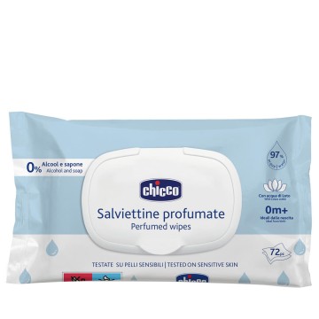Chicco Baby Moments Cleansing Wipes με 97% Νερό για 0m+, 72 τεμάχια