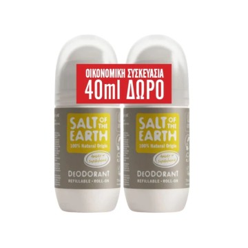 Salt of the Earth Promo Amber & Sandalwood Deo Roll-On, 2x75ml