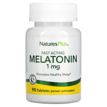 Natures Plus Fast Acting Melatonin 1 mg, 90 Tablets Natures Plus Fast Acting Melatonin 1 mg, 90 Tablets