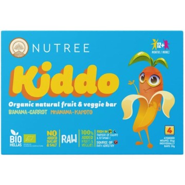 Nutree Kiddo Banana & Carrot, 4X30g Nutree Kiddo Banana & Carrot, 4X30g