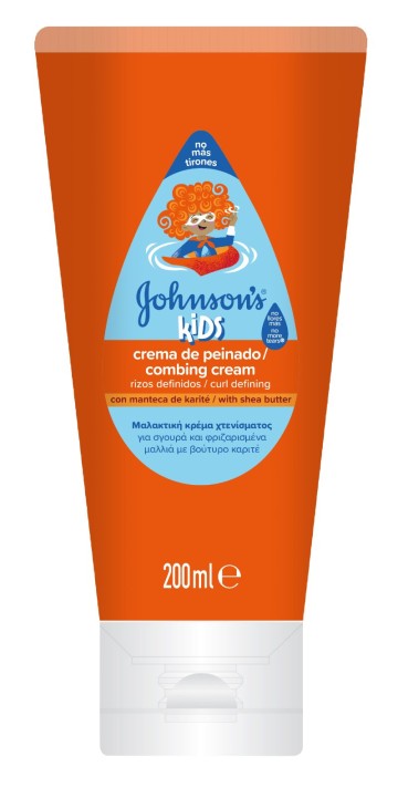 Johnsons Kids Curly Comb Cream Μαλλακτική κρέμα χτενίσματος για καλ...