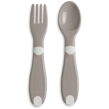 Chicco First Cutlery Γκρι 12m+, 1 σετ Chicco First Cutlery Γκρι 12m+, 1 σετ