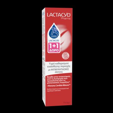 Lactacyd Promo Intimate Wash with Antifungal Properties, 2x250ml