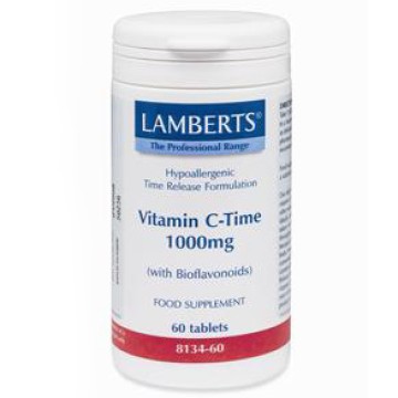 Lamberts Vitamin C 1000mg Time Release Βιταμίνη C Βραδείας Απελευθέρωσης 60 Tablets