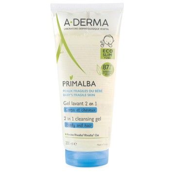 A-Derma Primalba 2 in 1 Cleansing Gel for Body & Hair 200ml