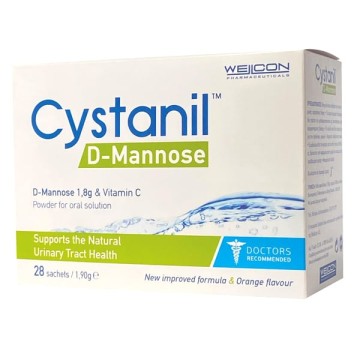 سيستانيل د-مانوز 1.8 جرام وفيتامين C، 28x1.90 جرام كيس