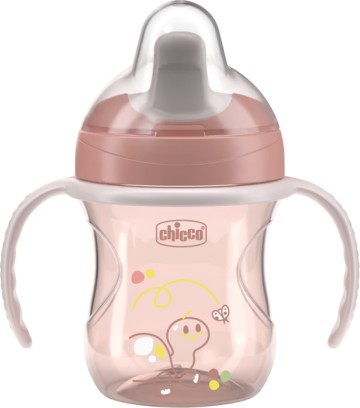 Chicco Training Cup 6m+ Σομόν, 200ml Chicco Training Cup 6m+ Σομόν, 200ml