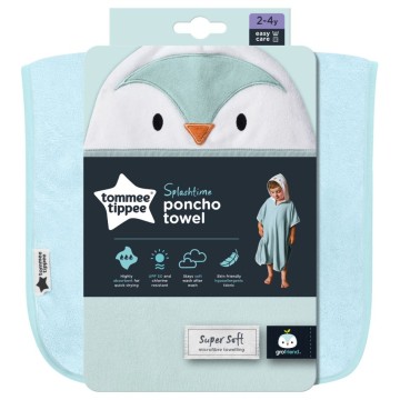 Tommee Tippee Bath Poncho for Boy 2-4 Years 1pc