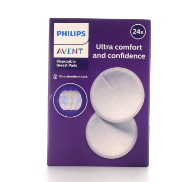 Philips Avent Επιθέματα Στήθους Μίας Χρήσης, 24 τεμάχια Philips Avent Επιθέματα Στήθους Μίας Χρήσης, 24 τεμάχια