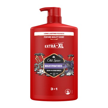 Old Spice Night Panther Shower Gel for Body, Hair & Face, 1000 ml Old Spice Night Panther Shower Gel for Body, Hair & Face, 1000 ml