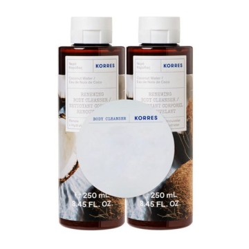 Korres Coconut Water Body Cleanser 2x250ml Korres Coconut Water Body Cleanser 2x250ml