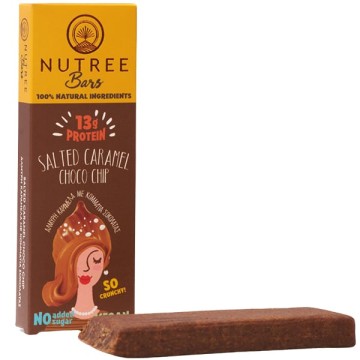Nutree Protein Bar Salted Caramel Choco Chip, 50g Nutree Protein Bar Salted Caramel Choco Chip, 50g