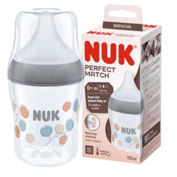 Nuk Μπιμπερό Perfect Match Twig με Θηλή Σιλικόνης 0m+, 150ml