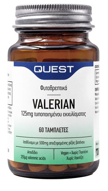 Quest Valerian 125mg Extract, 60 Tablets