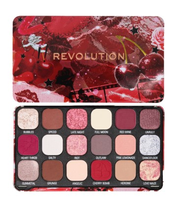 Revolution Forever Flawless Eyeshadow Palette Cherry Rebel, 1 τεμάχιο