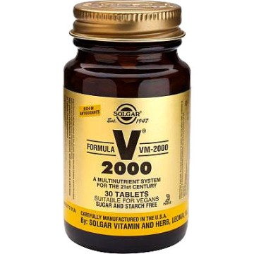 Solgar VM-2000 Energy, стимуляция, укрепление мышц, 30 таблеток