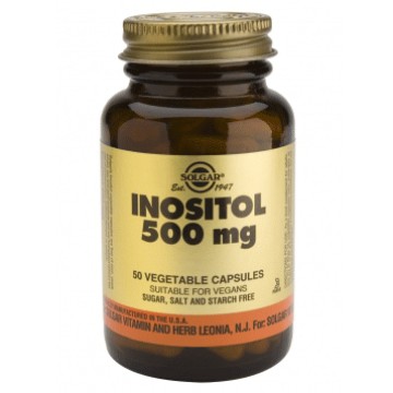 Solgar Инозитол 500 мг Холестерин - функция сердечно-сосудистой системы 50 капсул