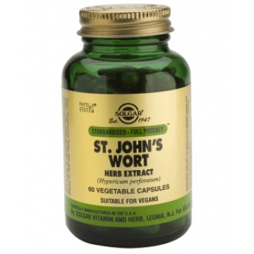 Solgar St. Johns Wort Herb Extract 175mg Κατά των Παθογόνων Κατάθλιψη 60 Capsules