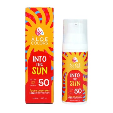 Aloe Colors Into The Sun Face Sunscreen SPF50, 50ml