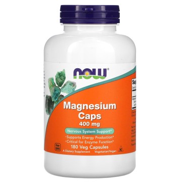 Now Foods Magnesium 400mg 180 Capsules