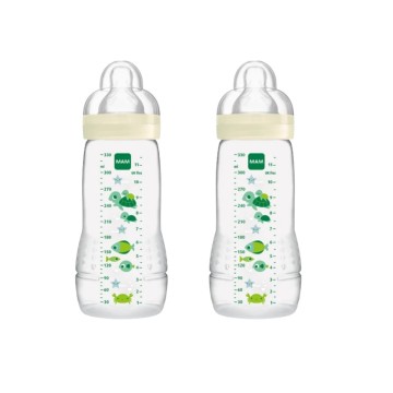 Mam Promo Πλαστικό Μπιμπερό Easy Active με Θηλή Σιλικόνης Γκρι με Σ... Mam Promo Πλαστικό Μπιμπερό Easy Active με Θηλή Σιλικόνης Γκρι με Σ...
