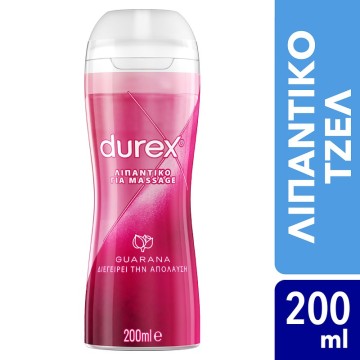 Durex Λιπαντικό Διεγερτικό Gel Play Massage 2 in 1 Guarana, 200ml Durex Λιπαντικό Διεγερτικό Gel Play Massage 2 in 1 Guarana, 200ml