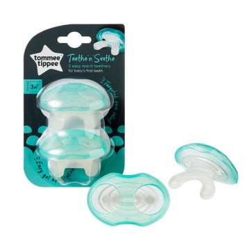 Пустышки для прорезывания зубов Tommee Tippee Teeth n Soothe 3 мес.+