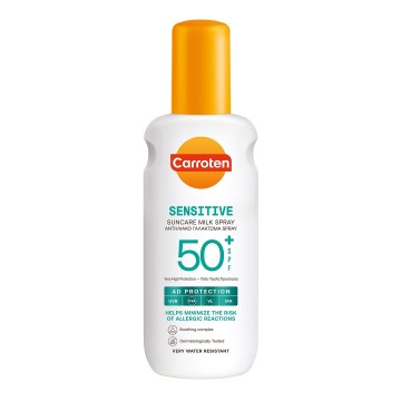 Carroten Sensitive Αντηλιακό Γαλάκτωμα Spray SPF50+, 200ml Carroten Sensitive Αντηλιακό Γαλάκτωμα Spray SPF50+, 200ml
