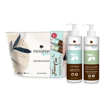 Messinian Spa Promo Démaquillant Micellaire Concombre-Aloès 300 ml & Nettoyant Visage Concombre & Orange 300 ml