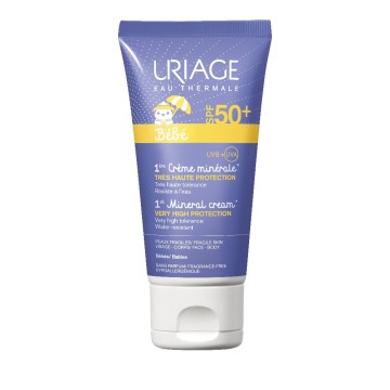 Uriage Bebe 1ère Crème Minérale Très Haute Protection SPF50+ Παιδικό Αντηλιακό Πρόσωπο/Σώμα 50ml