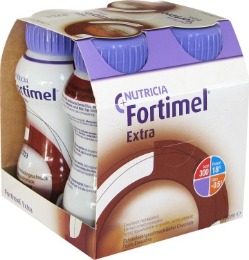 Nutricia Fortimel Extra au goût de chocolat, 4x200 ml