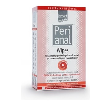 Intermed  Perianal Wipes Μαλακά Πανάκια Καθαρισμού & Ανακούφισης 12τμχ
