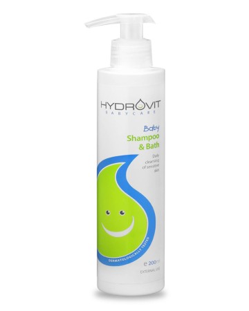 Hydrovit Бебешки шампоан и вана, Ежедневно почистване на чувствителна кожа 200 мл