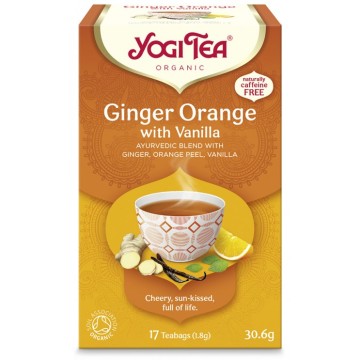 Yogi Tea Ginger Πορτοκαλι 30.6gr, 17 φακελάκια