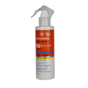 Froika Солнцезащитный крем Dry Mist Прозрачный нежирный для чувствительной и непереносимой солнцем кожи SPF50+ 250мл