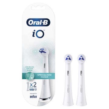 Oral-B iO Specialized Clean Têtes de rechange pour brosse à dents électrique 2pcs