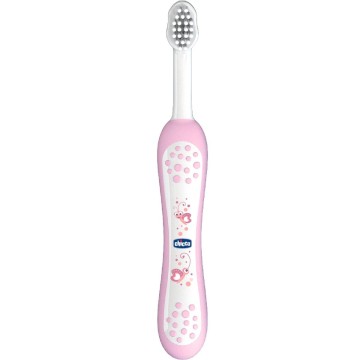 Chicco Toothbrush Extra Soft - Зубная щетка в футляре Розовая 6 мес.+