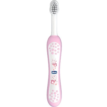Chicco Toothbrush Extra Soft - Οδοντόβουρτσα με θήκη Ροζ 6m+ Chicco Toothbrush Extra Soft - Οδοντόβουρτσα με θήκη Ροζ 6m+
