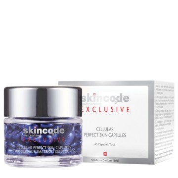 Skincode Cellular Perfect Skin Capsules, 45Caps Siero antiossidante schiarente e levigante in capsule vitaminiche 15,3 ml