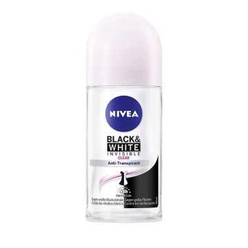 Nivea Anti-traspirante invisibile per Black & White Original 48h Anti-giallo Colorazione Roll-On 50ml